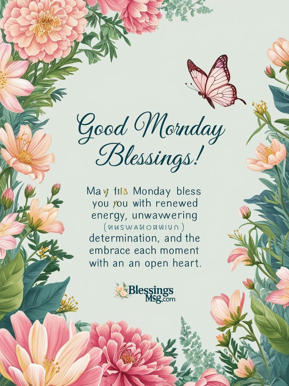 Beautiful Good Morning Monday Blessings