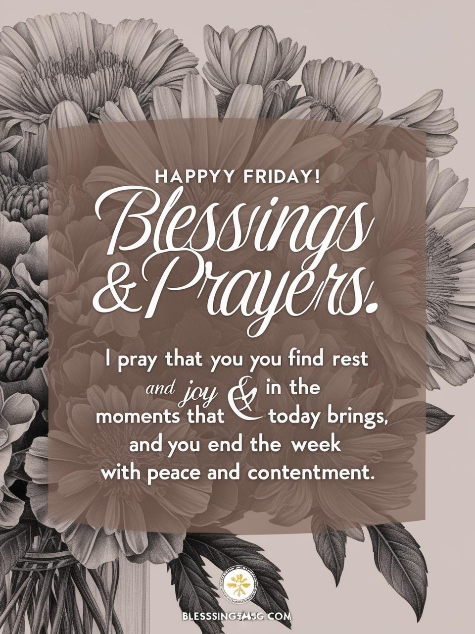 Friday Blessings and Prayers Quotes