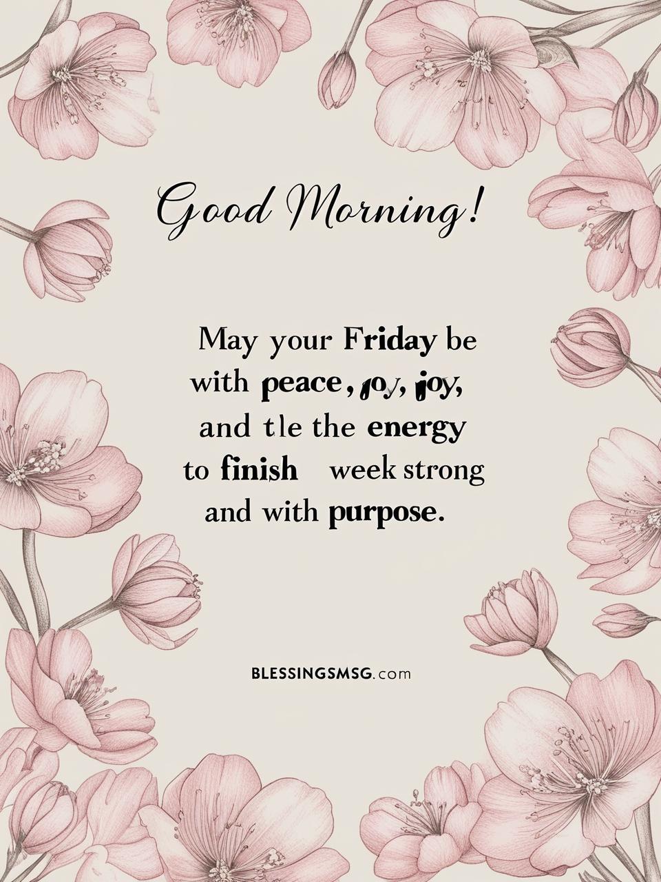 Good Morning Friday Blessings