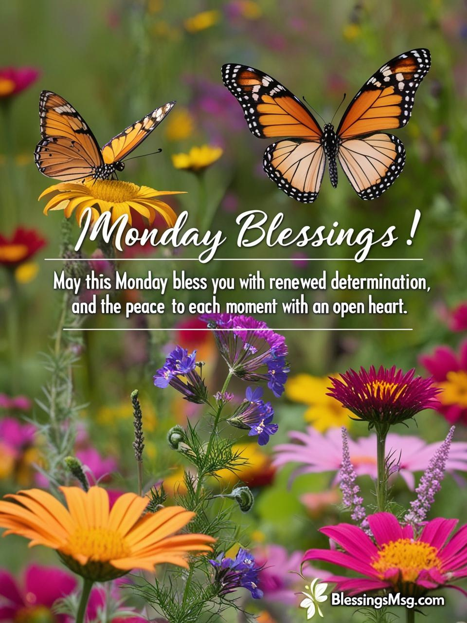 Inspirational Good Morning Monday Blessings