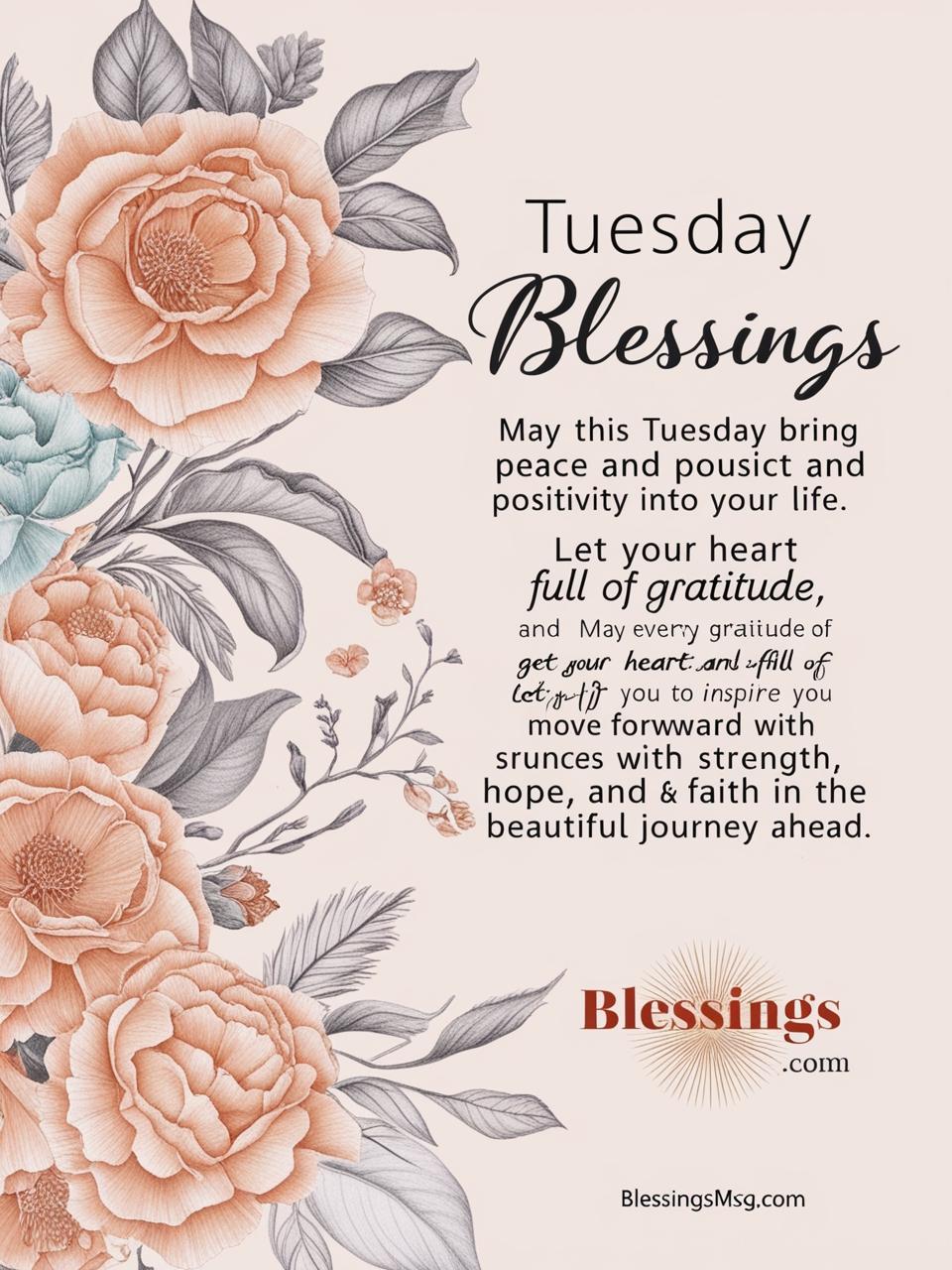 Tuesday Blessings and Prayer