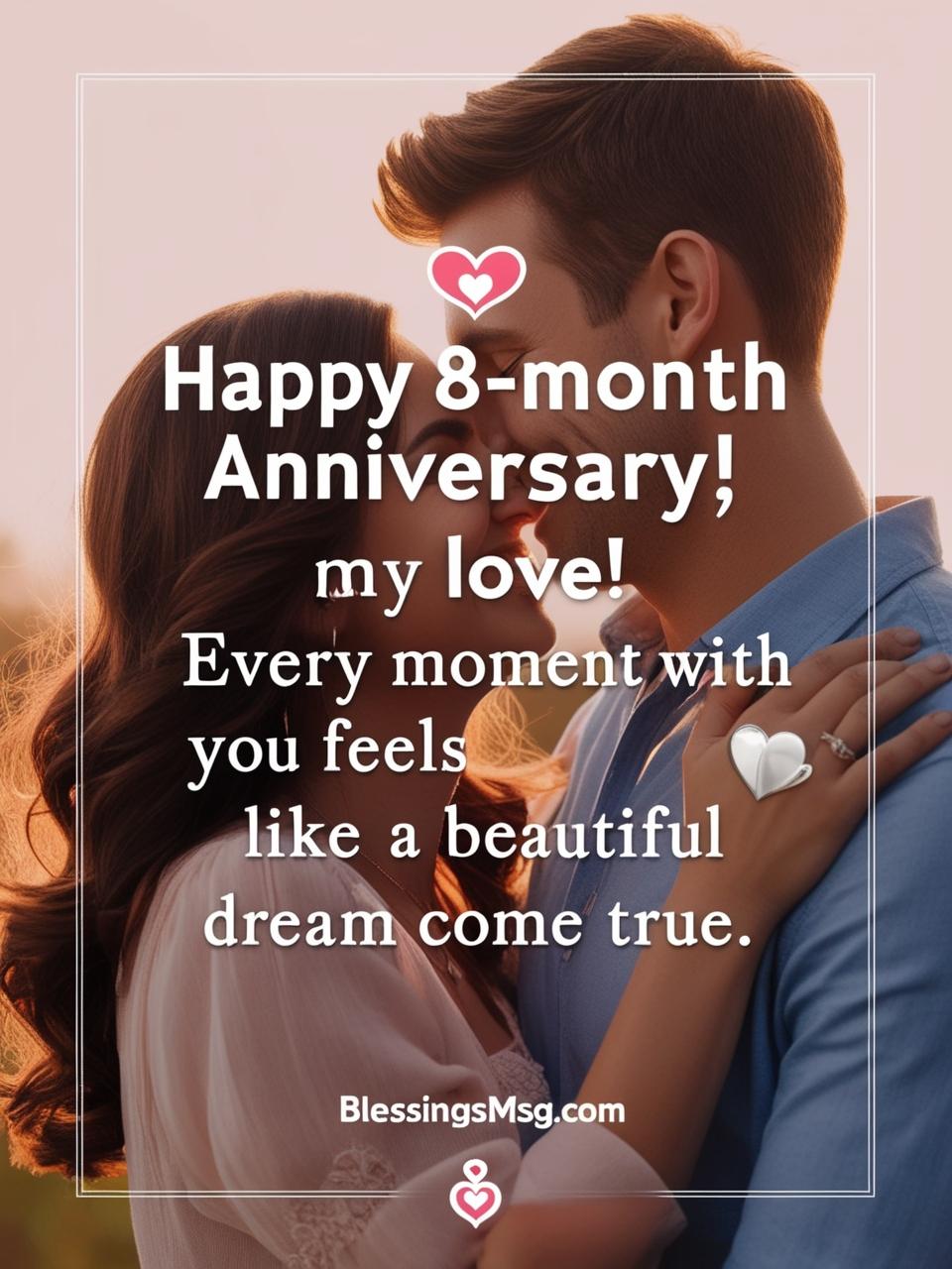 8 Month Anniversary Wishes For Her