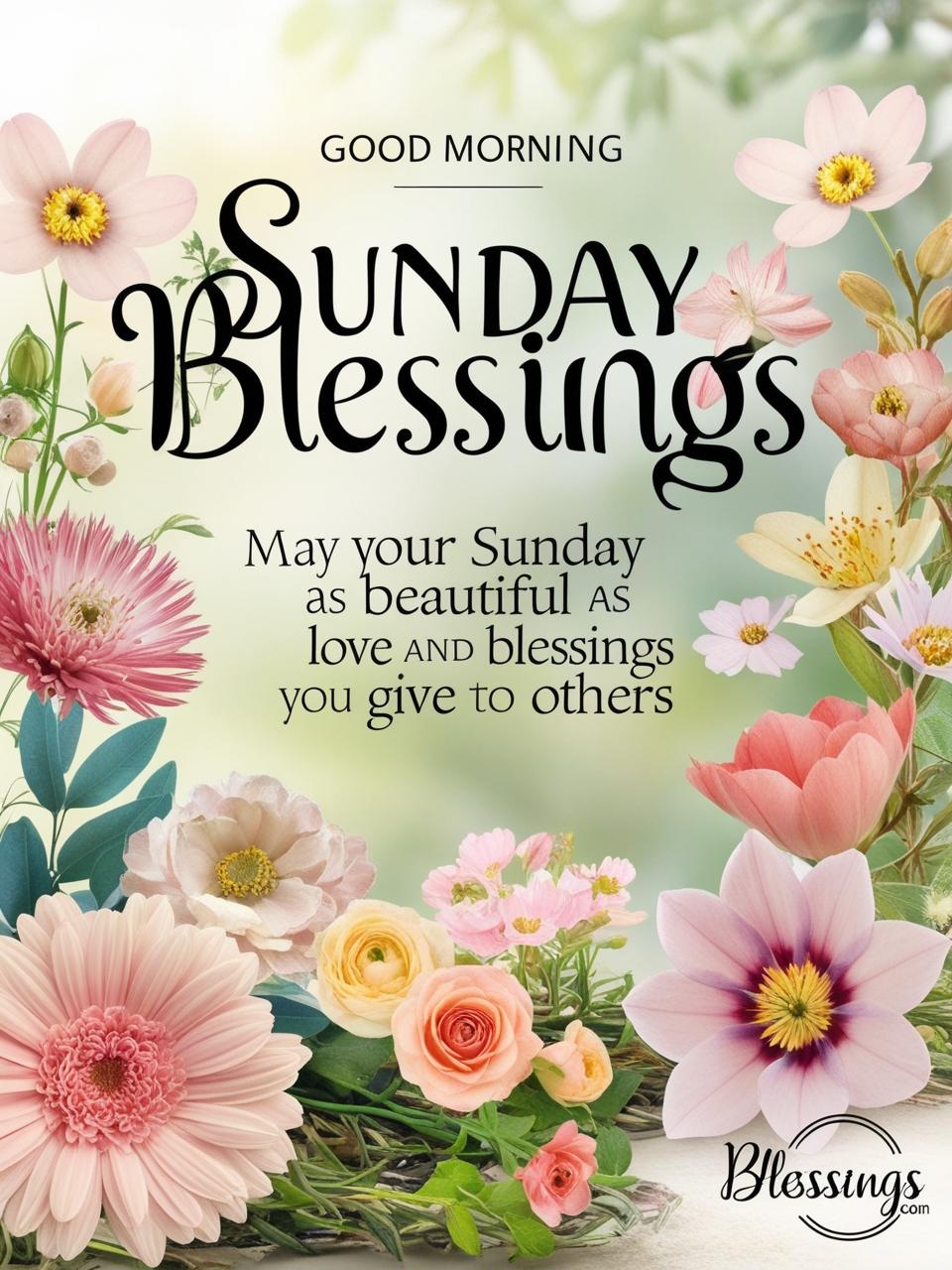 Beautiful Good Morning Sunday Blessings