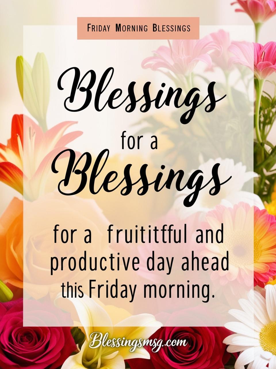 Friday Morning Blessings Quotes