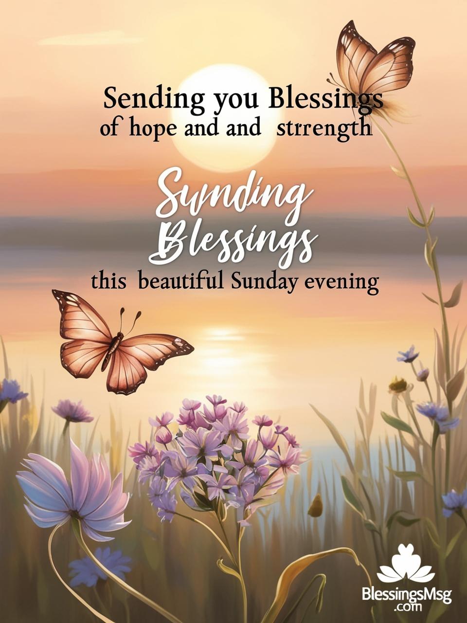 Good Evening Sunday Blessings Quotes