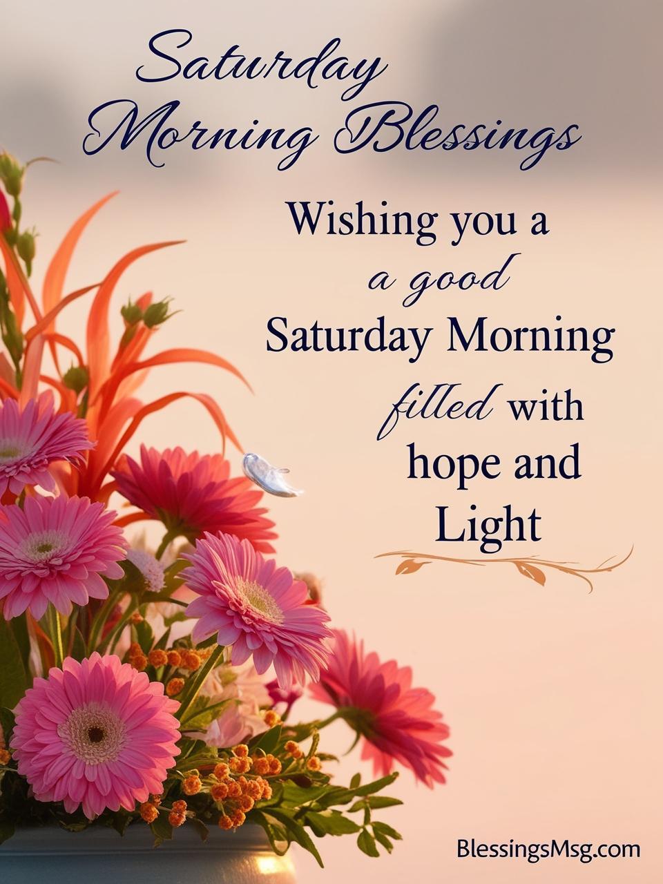 Good Morning Saturday Blessings Images