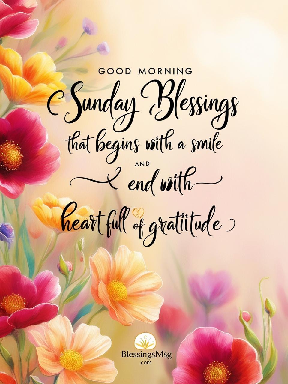 Good Morning Sunday Blessings Quotes.