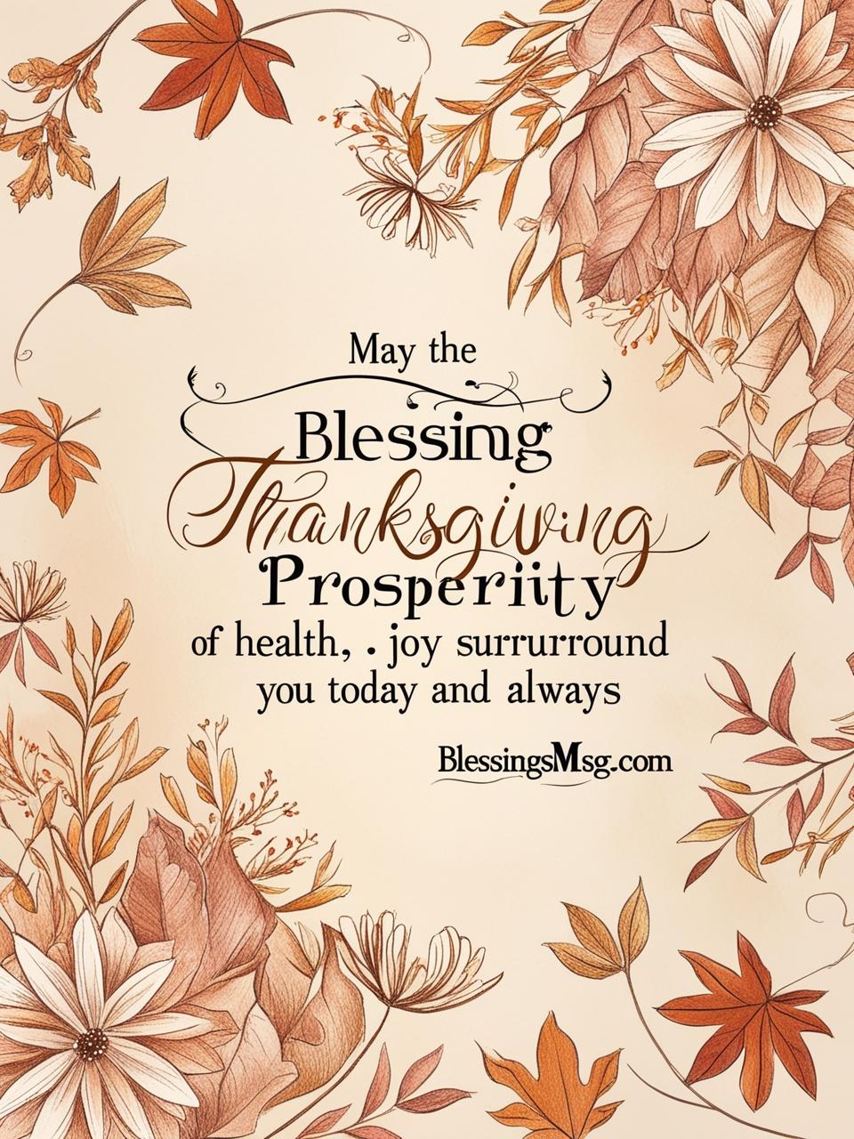 Happy Thanksgiving Blessings