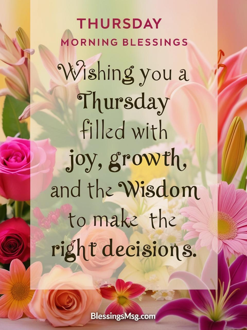 Happy Thursday Morning Blessings