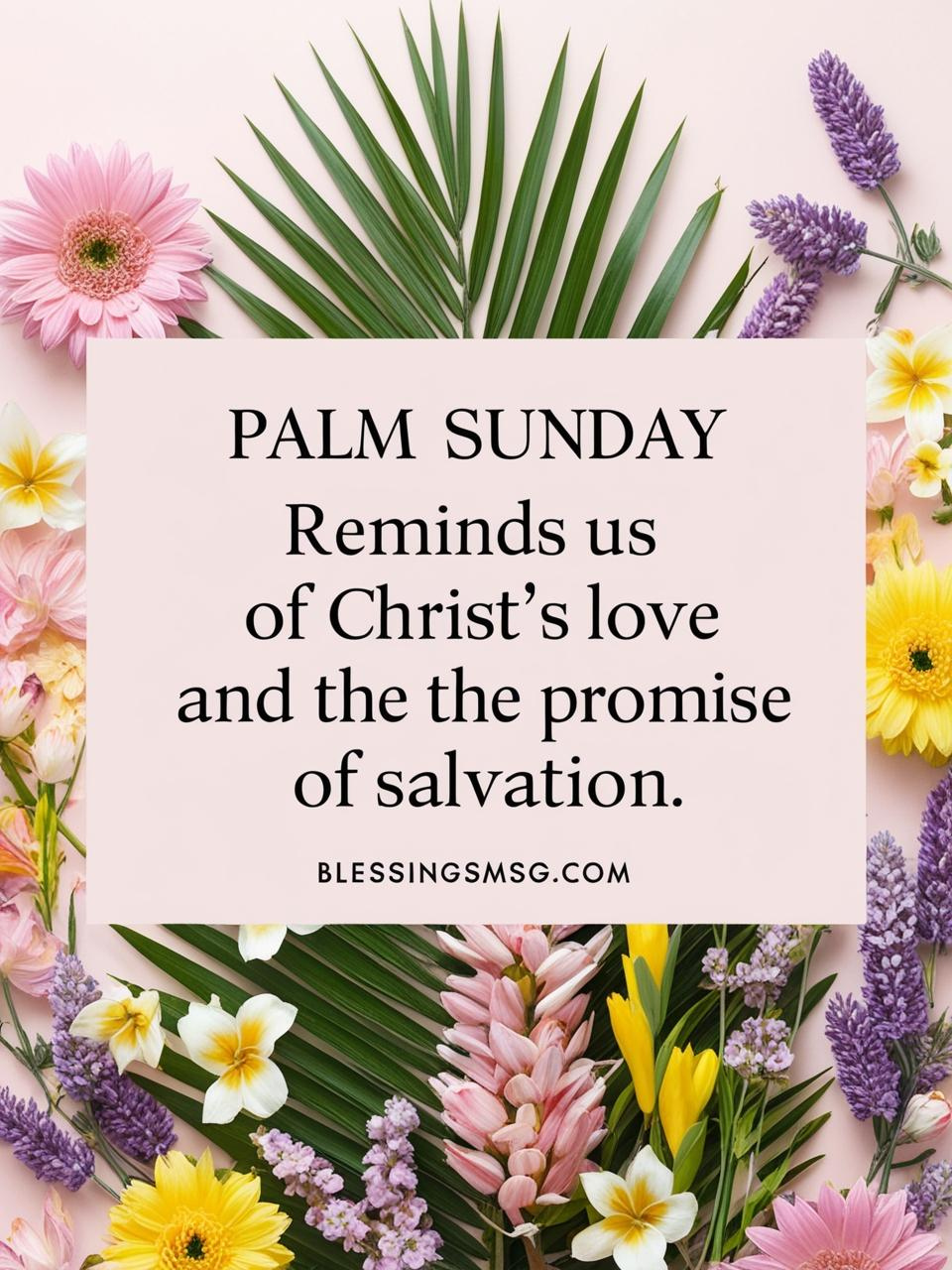 Holy Week Palm Sunday Blessings