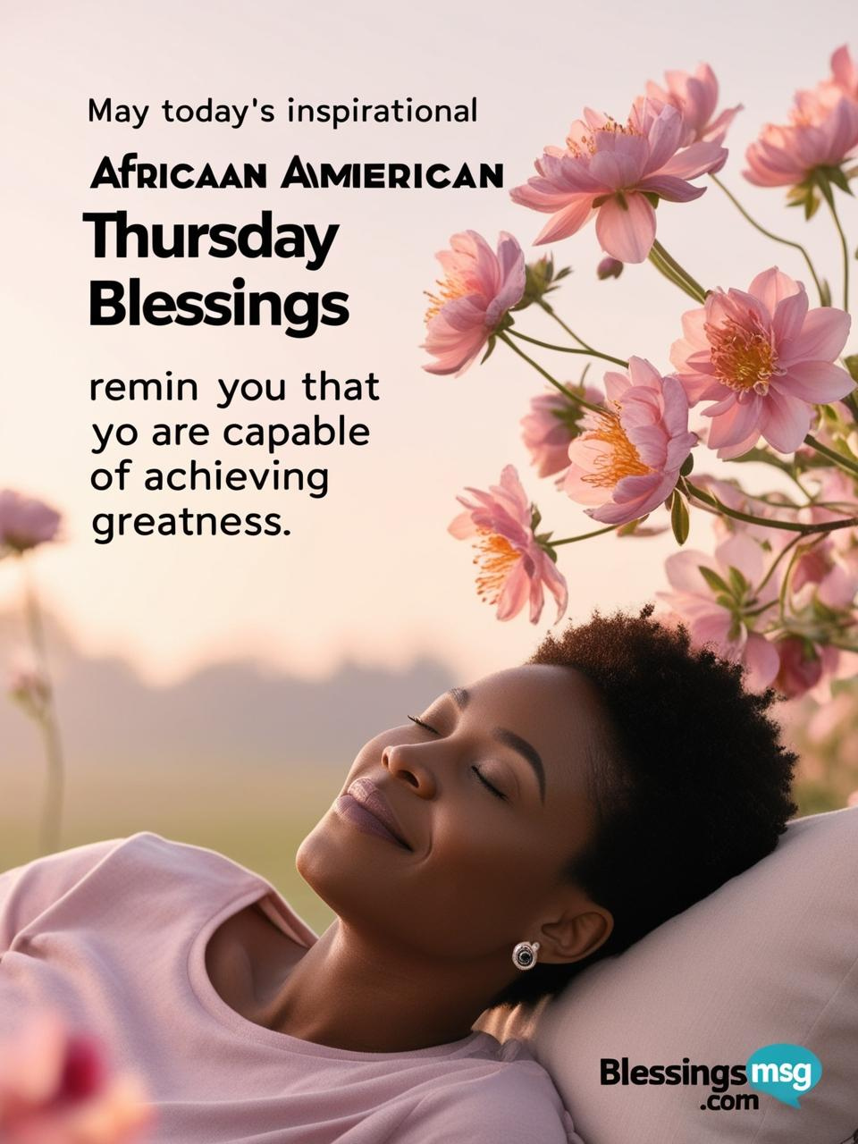 Inspirational African American Thursday Blessings