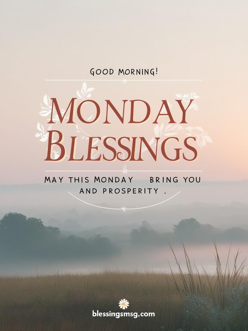 Inspirational Good Morning Monday Blessings Images Free