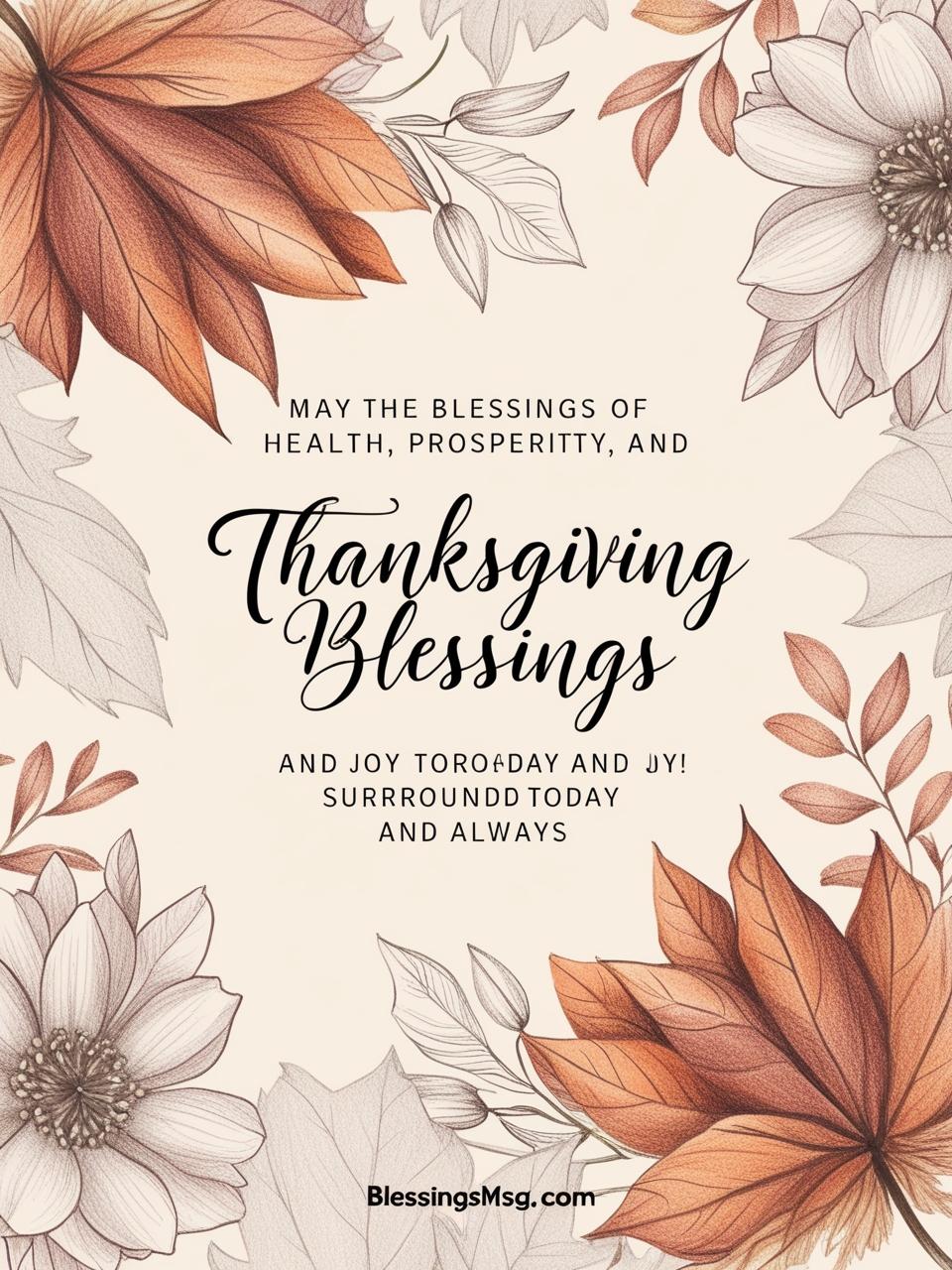 Inspirational Happy Thanksgiving Blessings