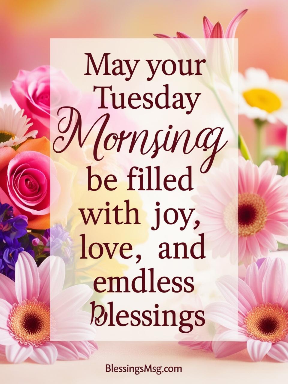 Prayer Tuesday Morning Blessings