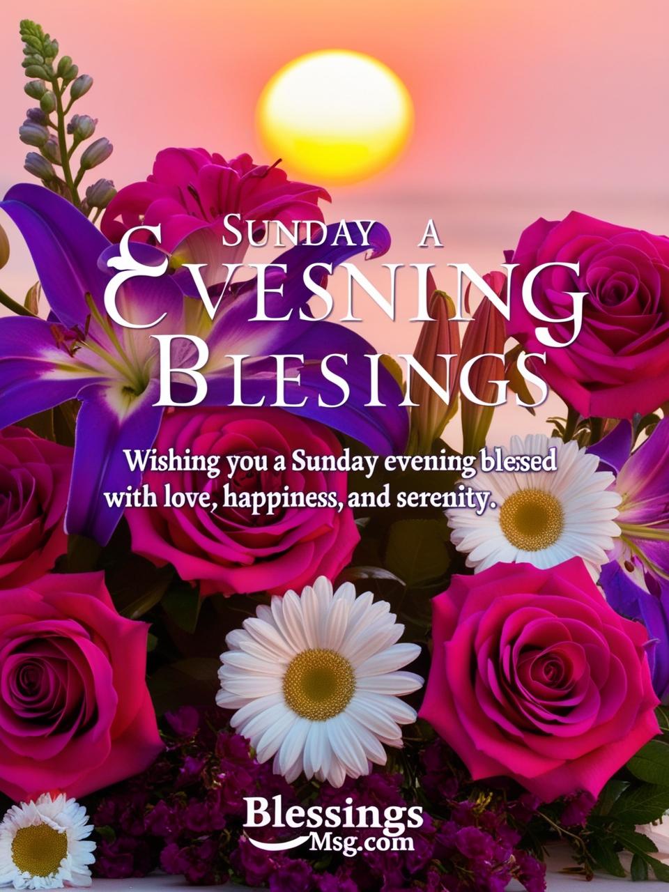 Good Evening Sunday Blessings Images Download