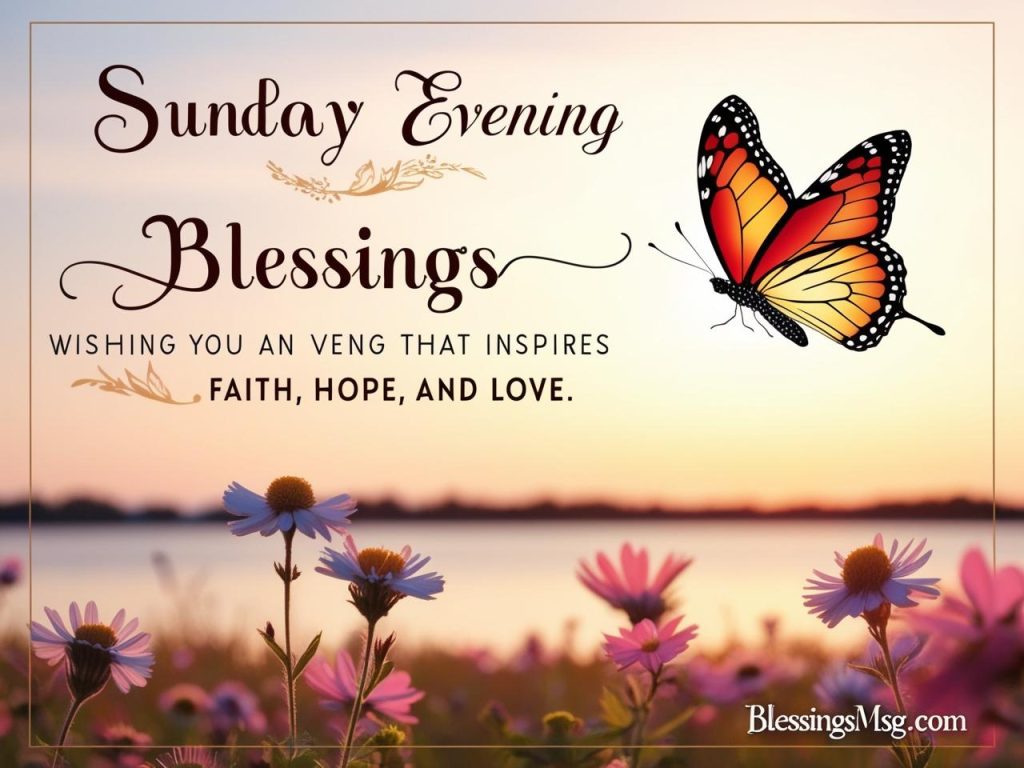 Sunday Evening Blessings