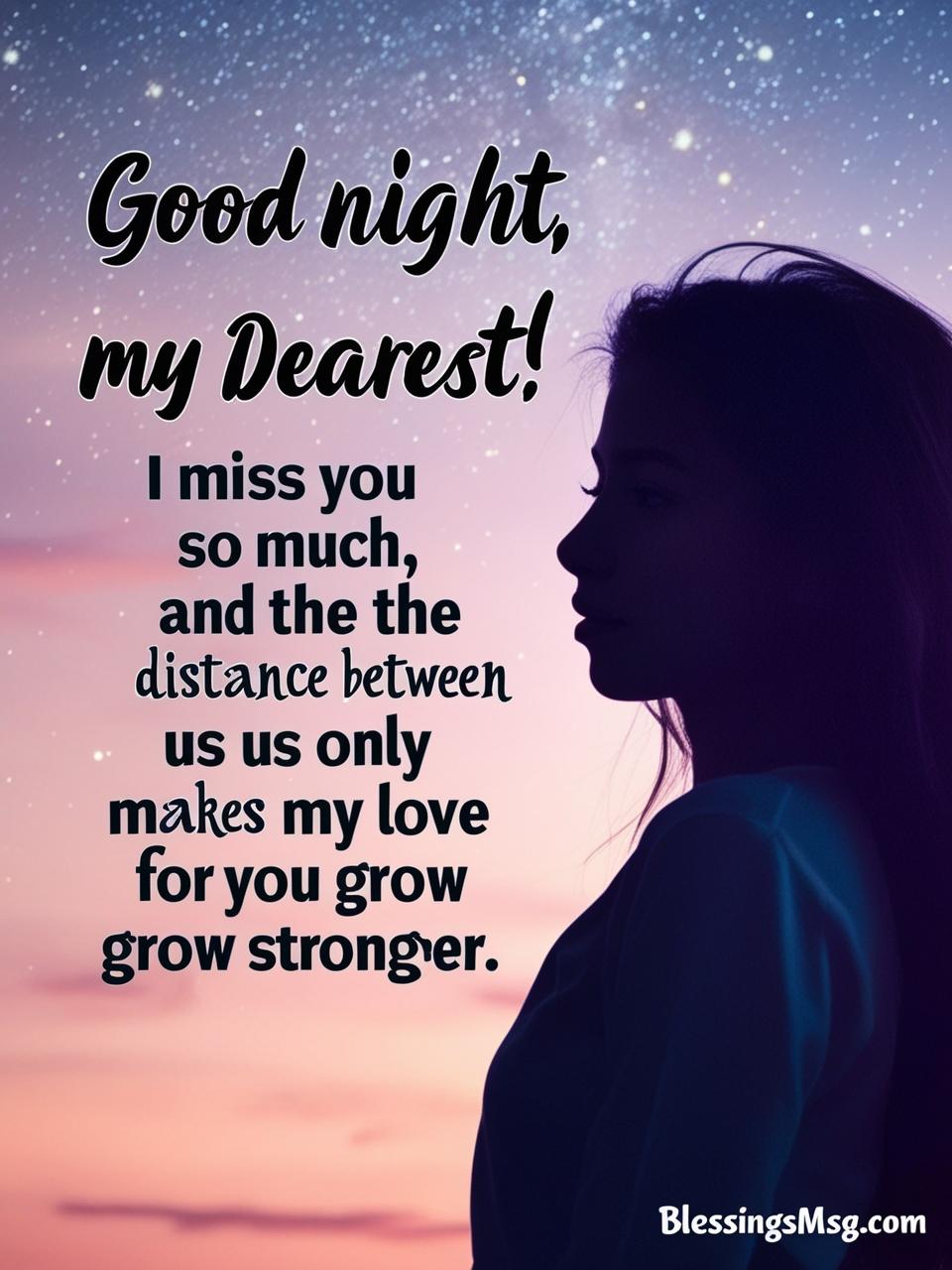 Sweet Good Night Wishes From Him Long Distance