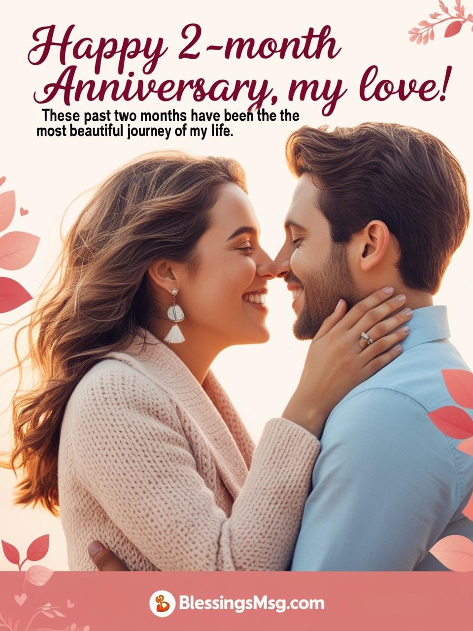 Sweet Happy 2 Month Anniversary Messages & Paragraphs