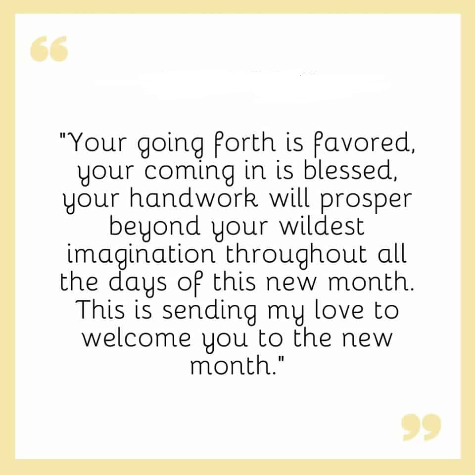 Happy New Month Prayers To My Love