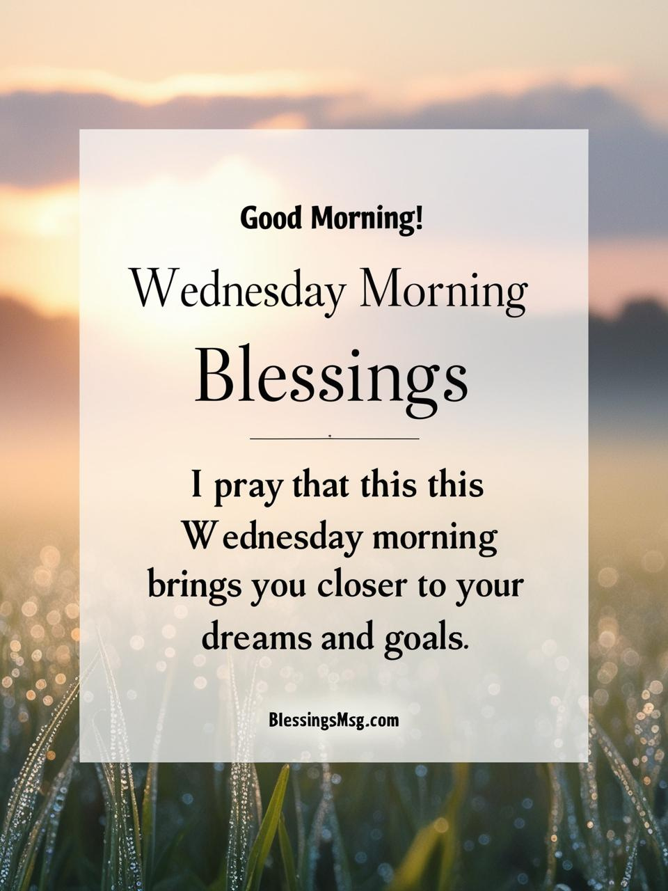 Wednesday Morning Blessings