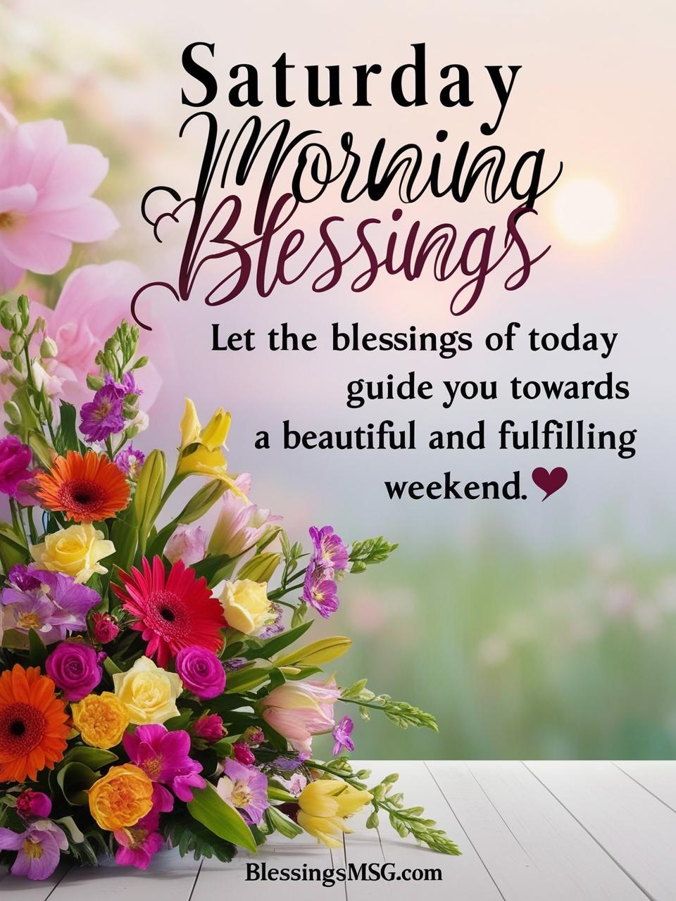 Weekend Saturday Morning Blessings