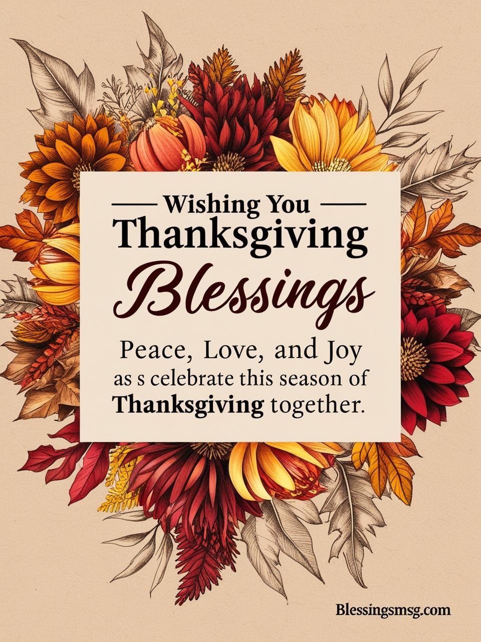 Wishing You Thanksgiving Blessings